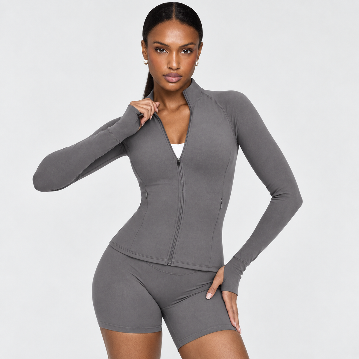 EVEO Sculpt Zip Jacket Black